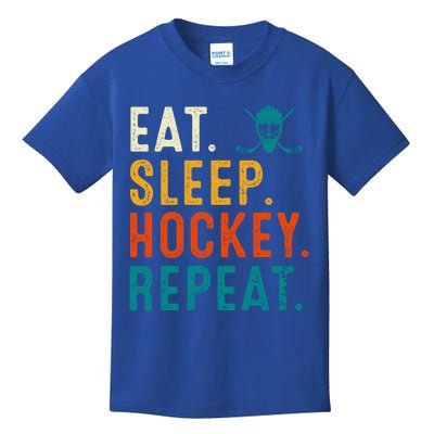 Eat Sleep Hockey Repeat Christmas For Teen Adult Hockey Gift Kids T-Shirt