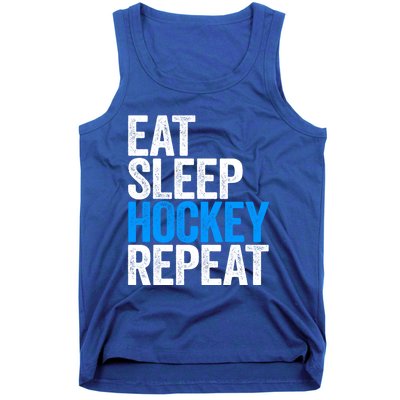 Eat Sleep Hockey Repeat Gift Tank Top