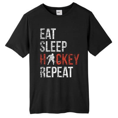 Eat Sleep Hockey Repeat Ice Hockey Tall Fusion ChromaSoft Performance T-Shirt