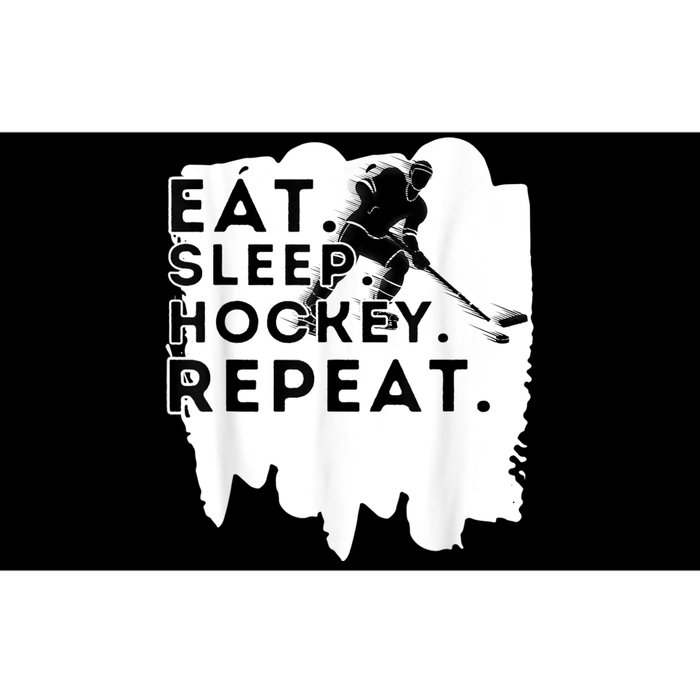 Eat Sleep Hockey Repeat Funny Ice Hockey Player Gift Bumper Sticker