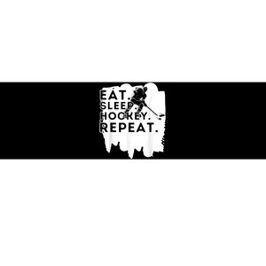 Eat Sleep Hockey Repeat Funny Ice Hockey Player Gift Bumper Sticker