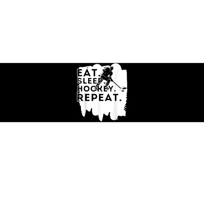 Eat Sleep Hockey Repeat Funny Ice Hockey Player Gift Bumper Sticker