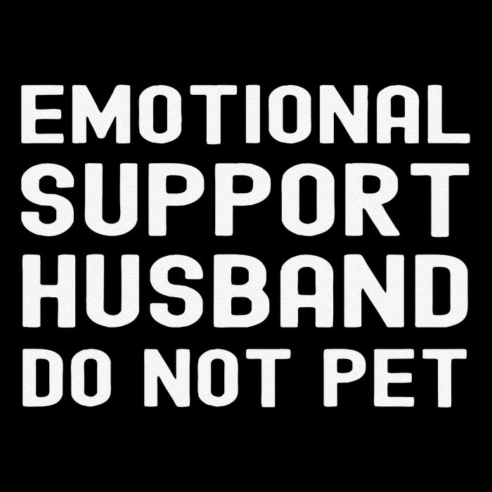 Emotional Support Husband Do Not Pet Funny For Him Wool Snapback Cap