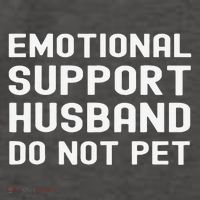 Emotional Support Husband Do Not Pet Funny For Him Vector Backpack