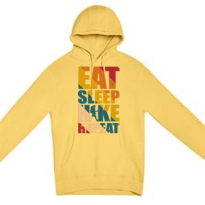 Eat Sleep Hike Repeat Premium Pullover Hoodie