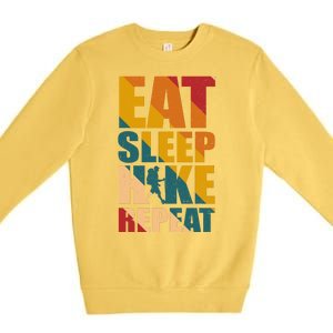 Eat Sleep Hike Repeat Premium Crewneck Sweatshirt