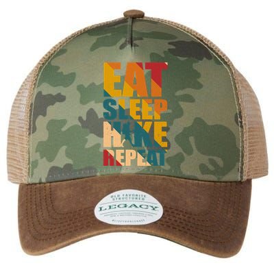 Eat Sleep Hike Repeat Legacy Tie Dye Trucker Hat