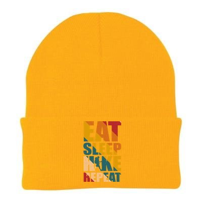 Eat Sleep Hike Repeat Knit Cap Winter Beanie