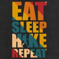 Eat Sleep Hike Repeat Cool Comfort Performance Bucket Hat