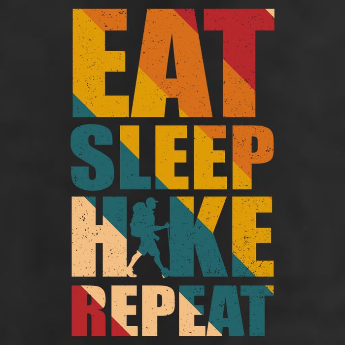 Eat Sleep Hike Repeat Cool Comfort Performance Bucket Hat