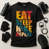 Eat Sleep Hike Repeat Cooling Performance Crew T-Shirt