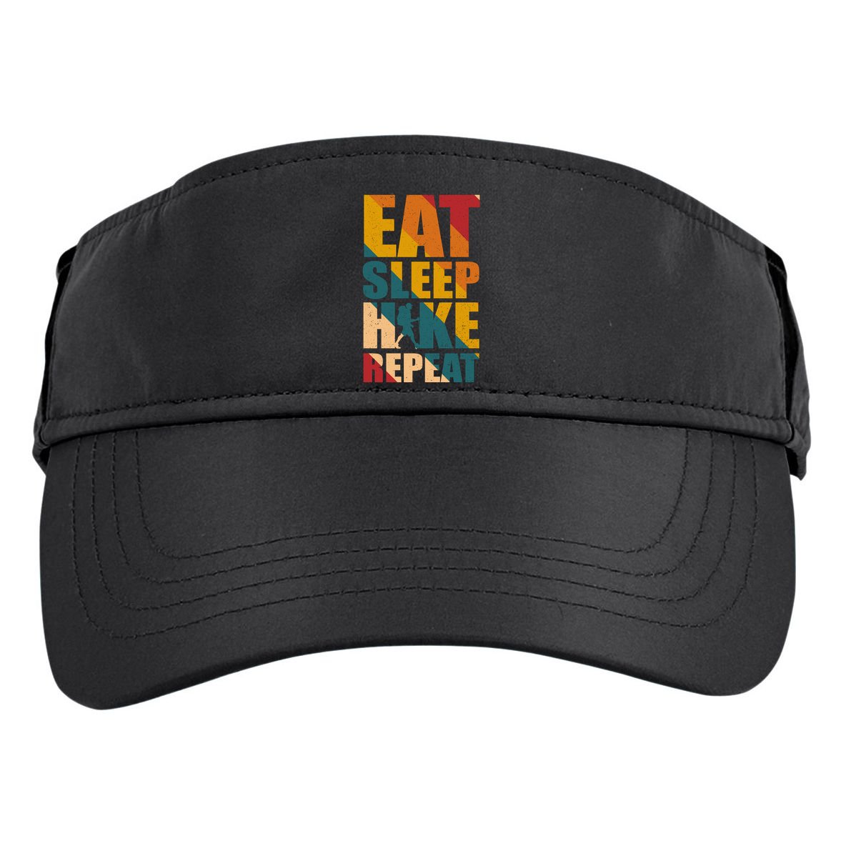 Eat Sleep Hike Repeat Adult Drive Performance Visor