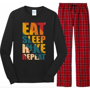 Eat Sleep Hike Repeat Long Sleeve Pajama Set