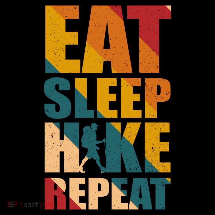 Eat Sleep Hike Repeat 16 in Basic Backpack