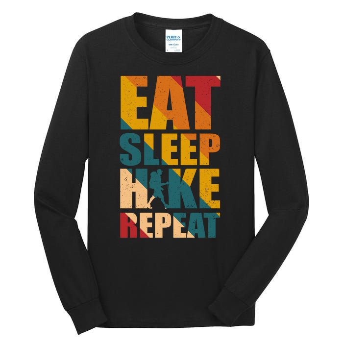 Eat Sleep Hike Repeat Tall Long Sleeve T-Shirt