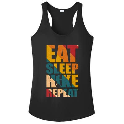 Eat Sleep Hike Repeat Ladies PosiCharge Competitor Racerback Tank