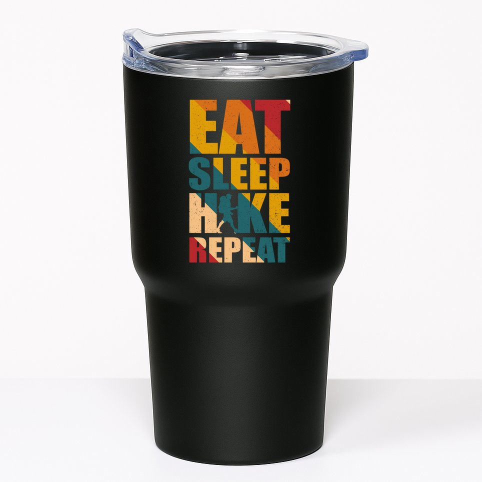 Eat Sleep Hike Repeat Tumbler