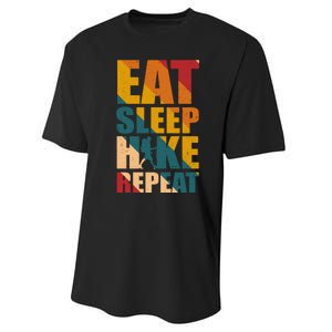 Eat Sleep Hike Repeat Performance Sprint T-Shirt