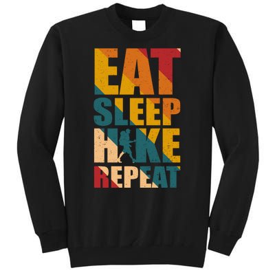 Eat Sleep Hike Repeat Tall Sweatshirt