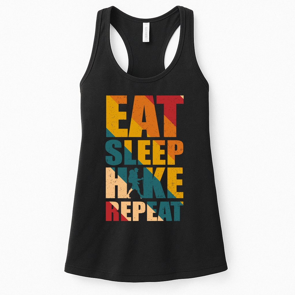 Eat Sleep Hike Repeat Womens Tank Top