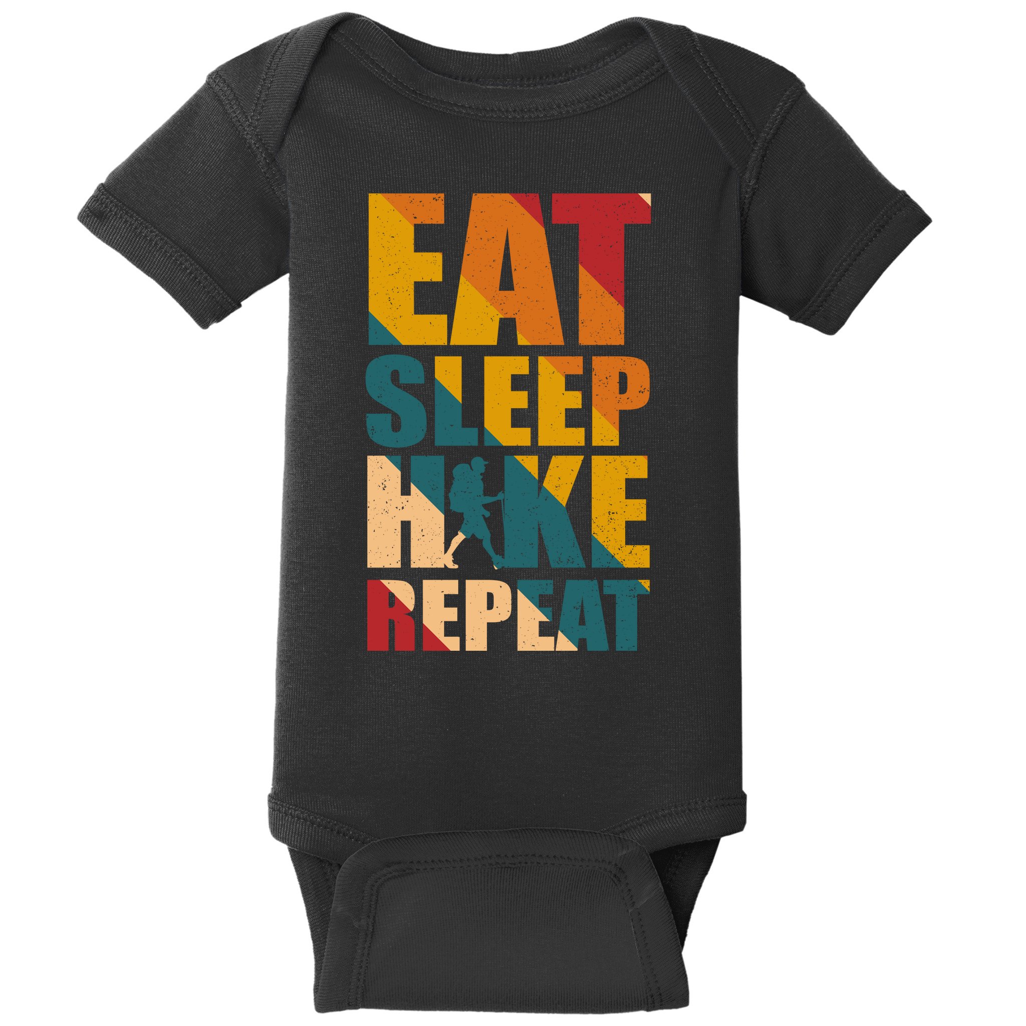 Eat Sleep Hike Repeat Baby Bodysuit