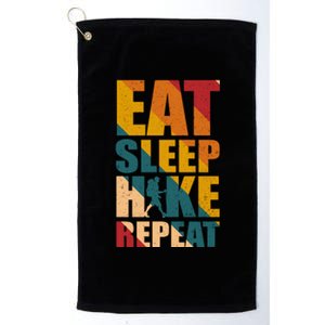 Eat Sleep Hike Repeat Platinum Collection Golf Towel