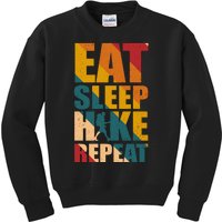 Eat Sleep Hike Repeat Kids Sweatshirt