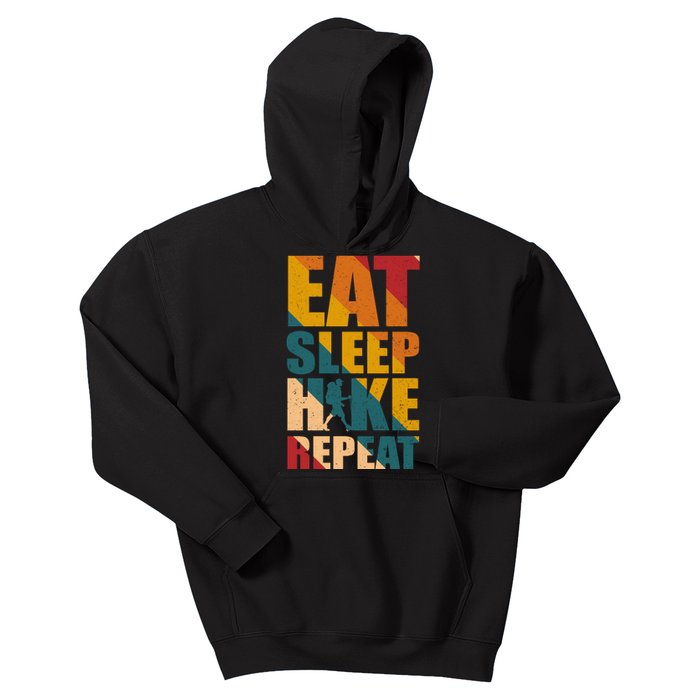 Eat Sleep Hike Repeat Kids Hoodie