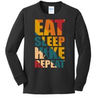 Eat Sleep Hike Repeat Kids Long Sleeve Shirt