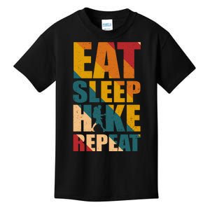 Eat Sleep Hike Repeat Kids T-Shirt