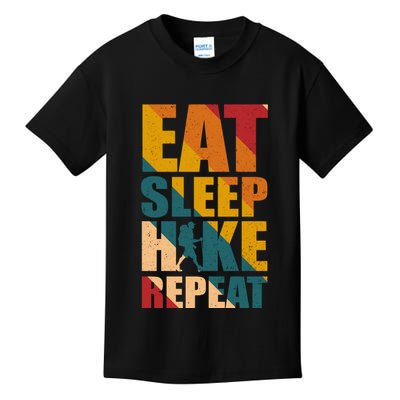 Eat Sleep Hike Repeat Kids T-Shirt