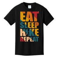 Eat Sleep Hike Repeat Kids T-Shirt