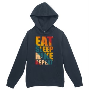 Eat Sleep Hike Repeat Urban Pullover Hoodie