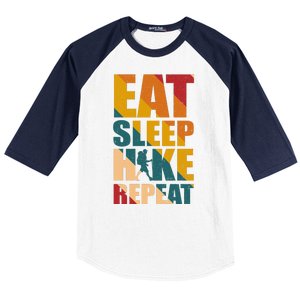 Eat Sleep Hike Repeat Baseball Sleeve Shirt