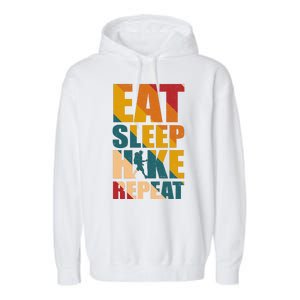 Eat Sleep Hike Repeat Garment-Dyed Fleece Hoodie