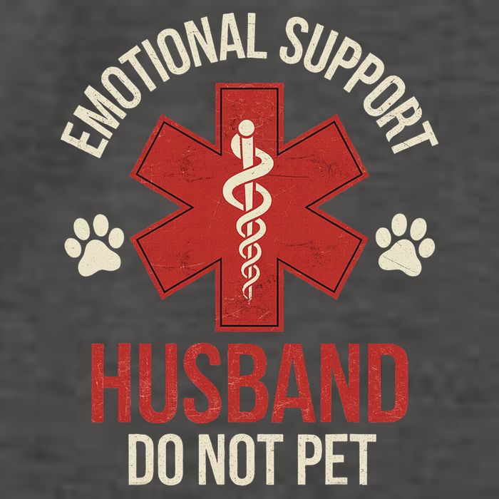 Emotional Support Husband Do Not Pet Funny Vector Backpack