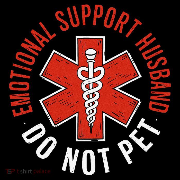 Emotional Support Husband Do Not Pet Funny Husband Flexfit Unipanel Trucker Cap