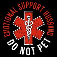 Emotional Support Husband Do Not Pet Funny Husband Women's Crop Top Tee