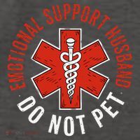 Emotional Support Husband Do Not Pet Funny Husband Vector Backpack