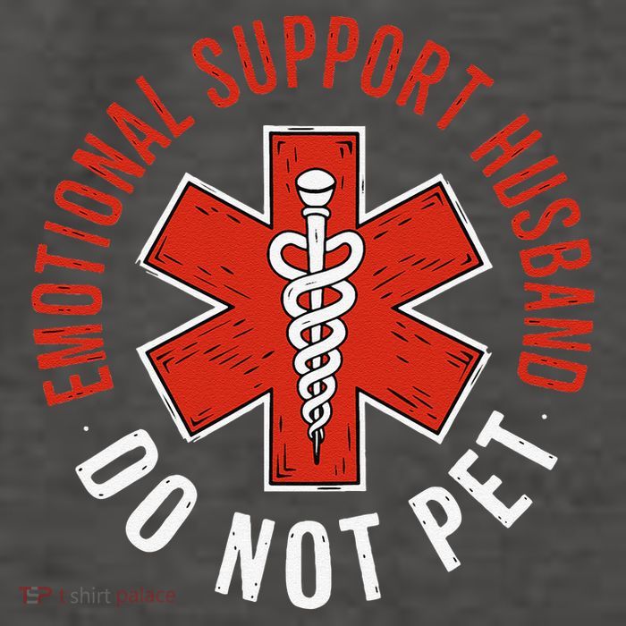 Emotional Support Husband Do Not Pet Funny Husband Vector Backpack