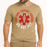 Emotional Support Husband Do Not Pet Funny Husband Cooling Performance Crew T-Shirt