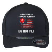 Emotional Support Husband Do Not Pet Marriage Humor Funny Flexfit Unipanel Trucker Cap