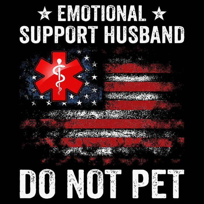 Emotional Support Husband Do Not Pet Marriage Humor Funny Flexfit Unipanel Trucker Cap