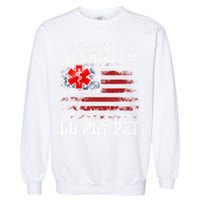Emotional Support Husband Do Not Pet Marriage Humor Funny Garment-Dyed Sweatshirt