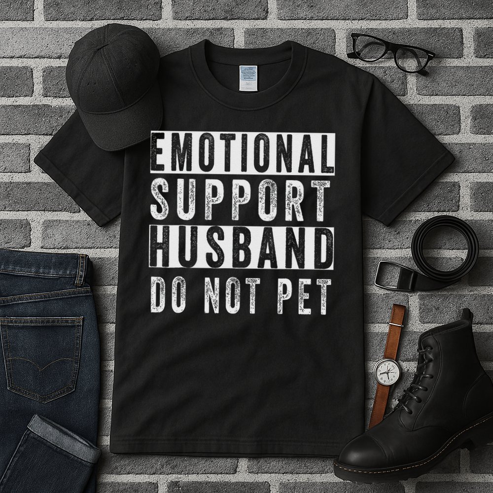 Emotional Support Husband Do Not Pet Tall T-Shirt