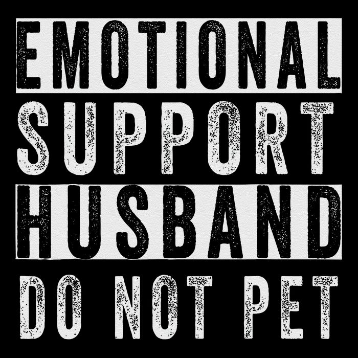 Emotional Support Husband Do Not Pet Short Acrylic Beanie