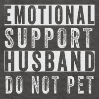 Emotional Support Husband Do Not Pet Vector Backpack