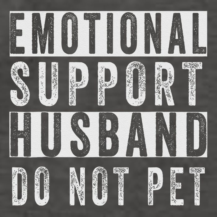 Emotional Support Husband Do Not Pet Vector Backpack
