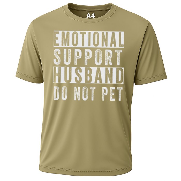 Emotional Support Husband Do Not Pet Cooling Performance Crew T-Shirt