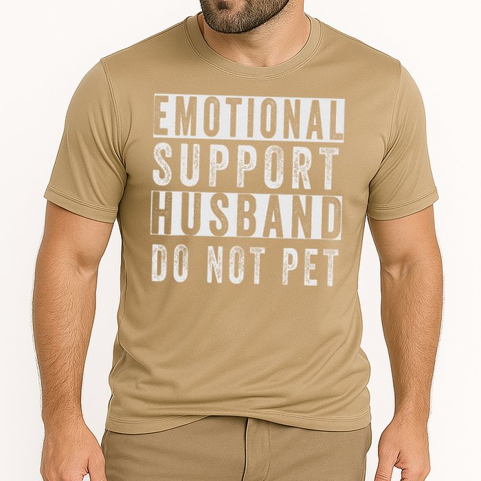 Emotional Support Husband Do Not Pet Cooling Performance Crew T-Shirt